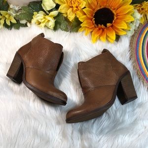 Lucky Brand - Brown Leather Ehllen Booties 5